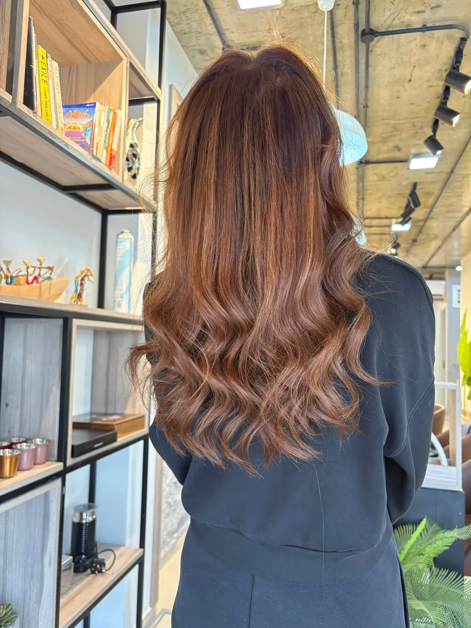 Copper waves styled at The Beauty Spot by Samah
