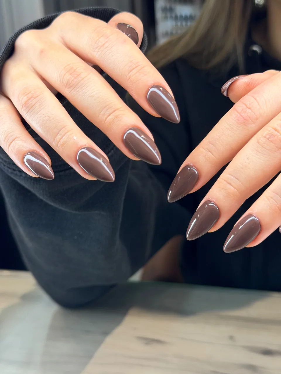 Neutral manicure created at The Beauty Spot by Samah